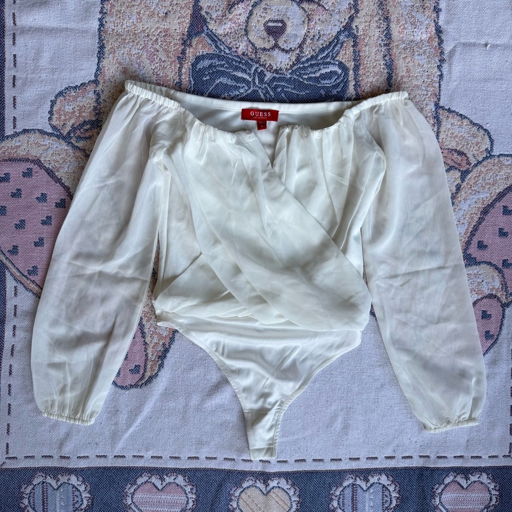 Guess Off Shoulder Body Suit NWT